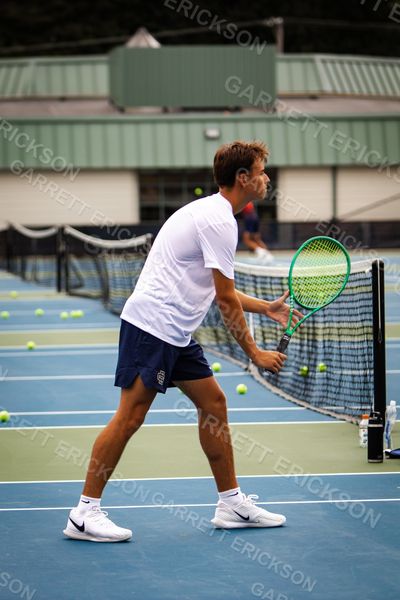 Detroit Country Day Varsity Boys Tennis — Practice, tennis photo 3
