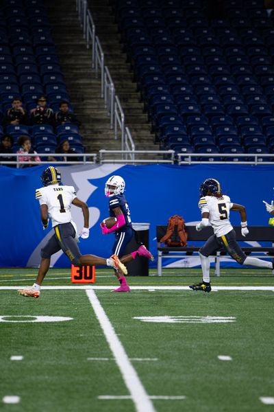 Detroit Denby vs Central — PSL Championship at Ford Field, football photo 3