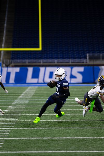 Detroit Denby vs Central — PSL Championship at Ford Field, football photo 4