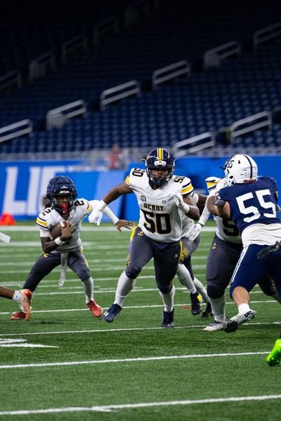 Detroit Denby vs Central — PSL Championship at Ford Field, football photo 6