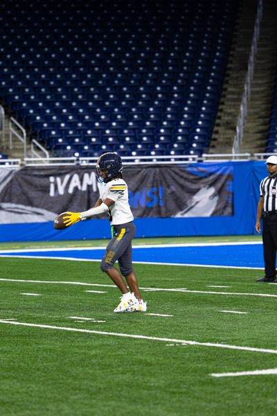 Detroit Denby vs Central — PSL Championship at Ford Field, football photo 10