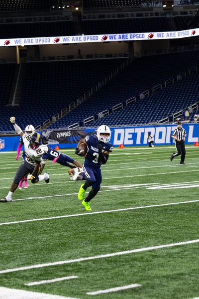 Detroit Denby vs Central — PSL Championship at Ford Field, football photo 11