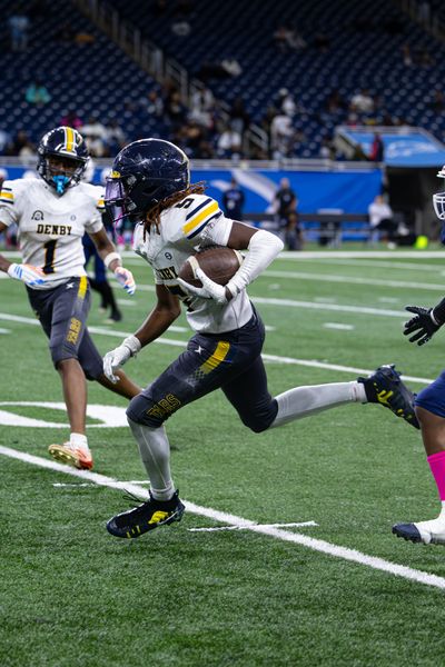 Detroit Denby vs Central — PSL Championship at Ford Field, football photo 19