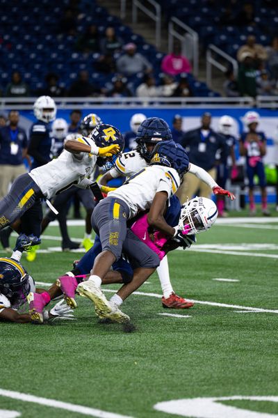 Detroit Denby vs Central — PSL Championship at Ford Field, football photo 22